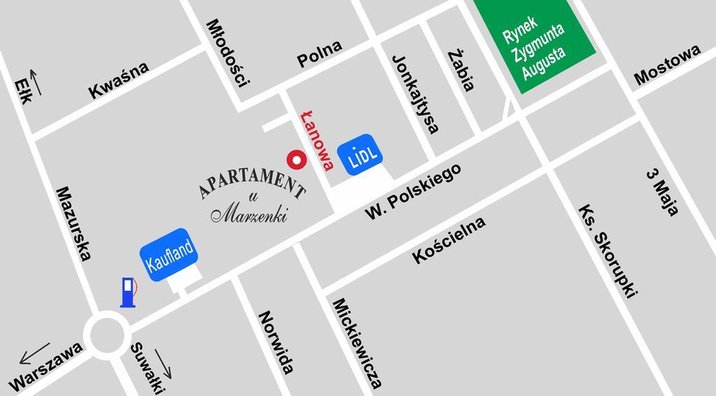Apartament U Marzenki Augustow Bagian luar foto